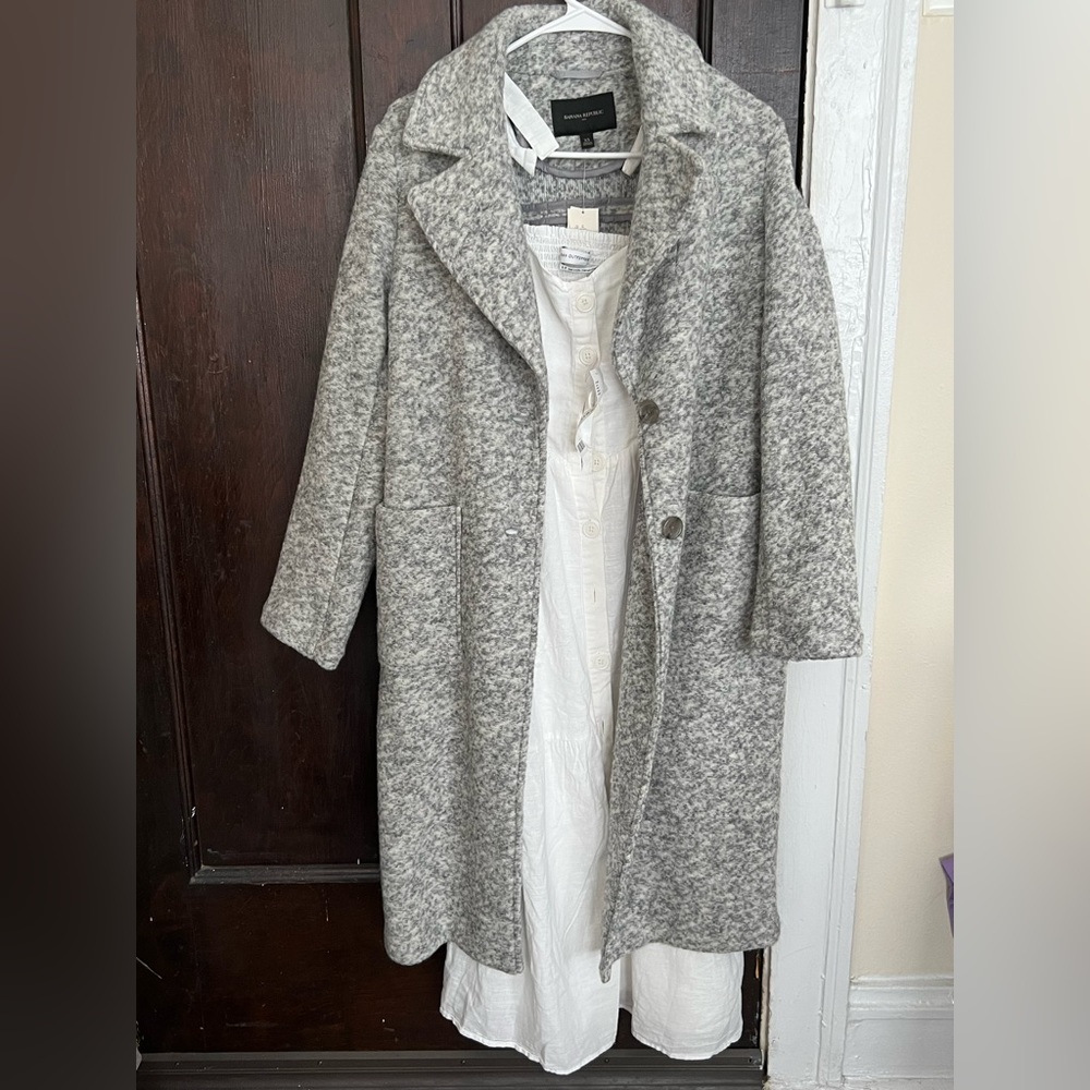 NWT Banana Republic Sweater Coat, grey, XS